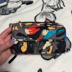 Vera Bradley Quilted Multi-Color Zip Wallet - Black Multi